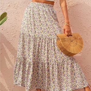 Floral Print Women's Skirt